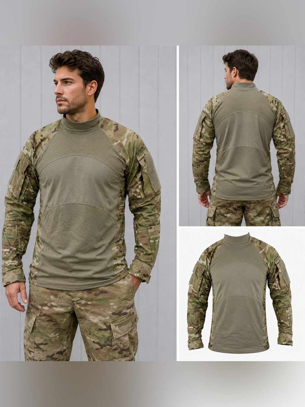 US Army Combat Shirt Flame Resistant Multicam Tactical Top – Size Large